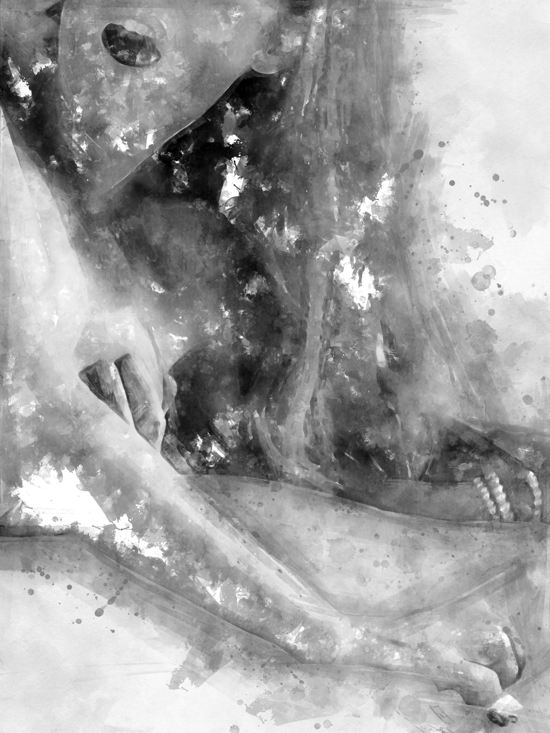 Ett par ligger nära varandra i sängen och viskar, med ett intimt och lekfullt uttryck – en tolkning av att dela sexfantasier i en trygg relation.